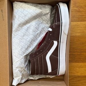 Vans Women’s Sk8-Hi Rain Drum/White Size 9